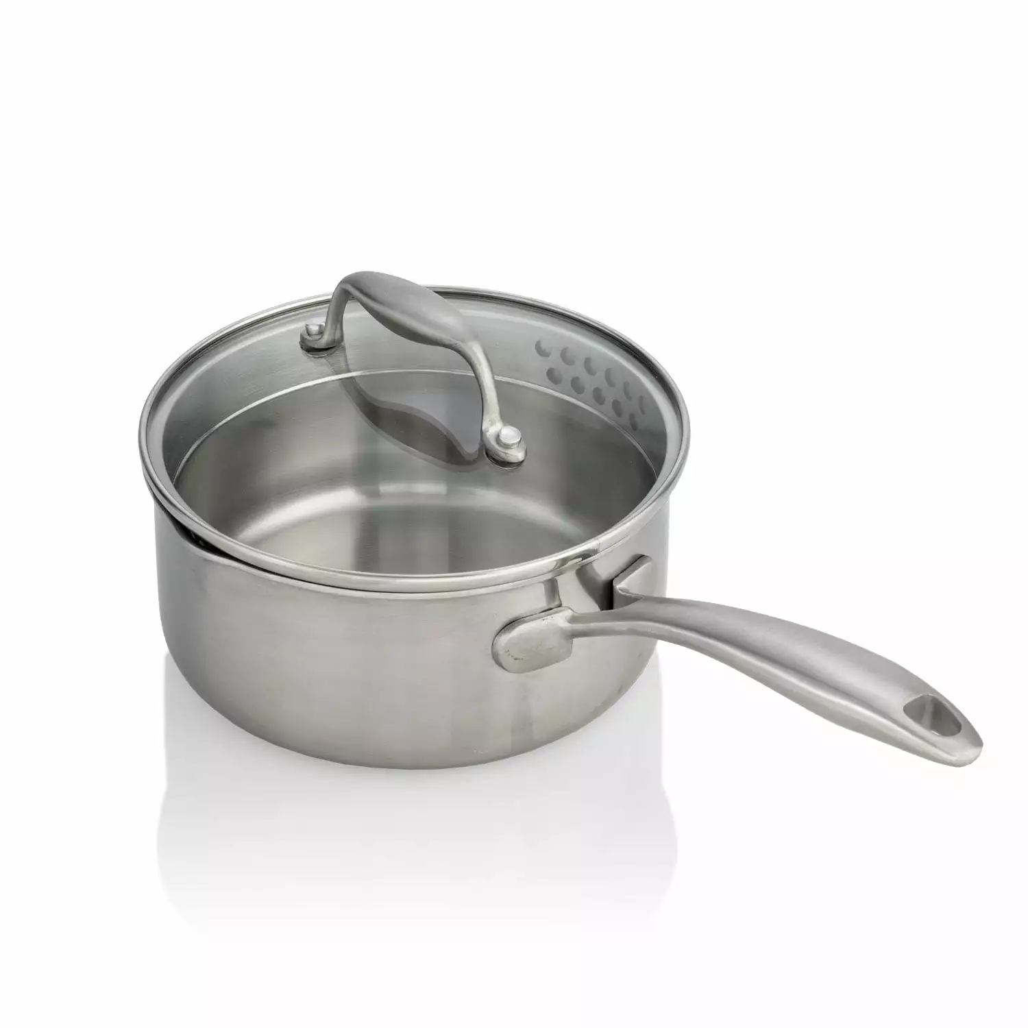 EGO Saucepan With Glass Lid 1,5 L, Stainless Steel - Image 2