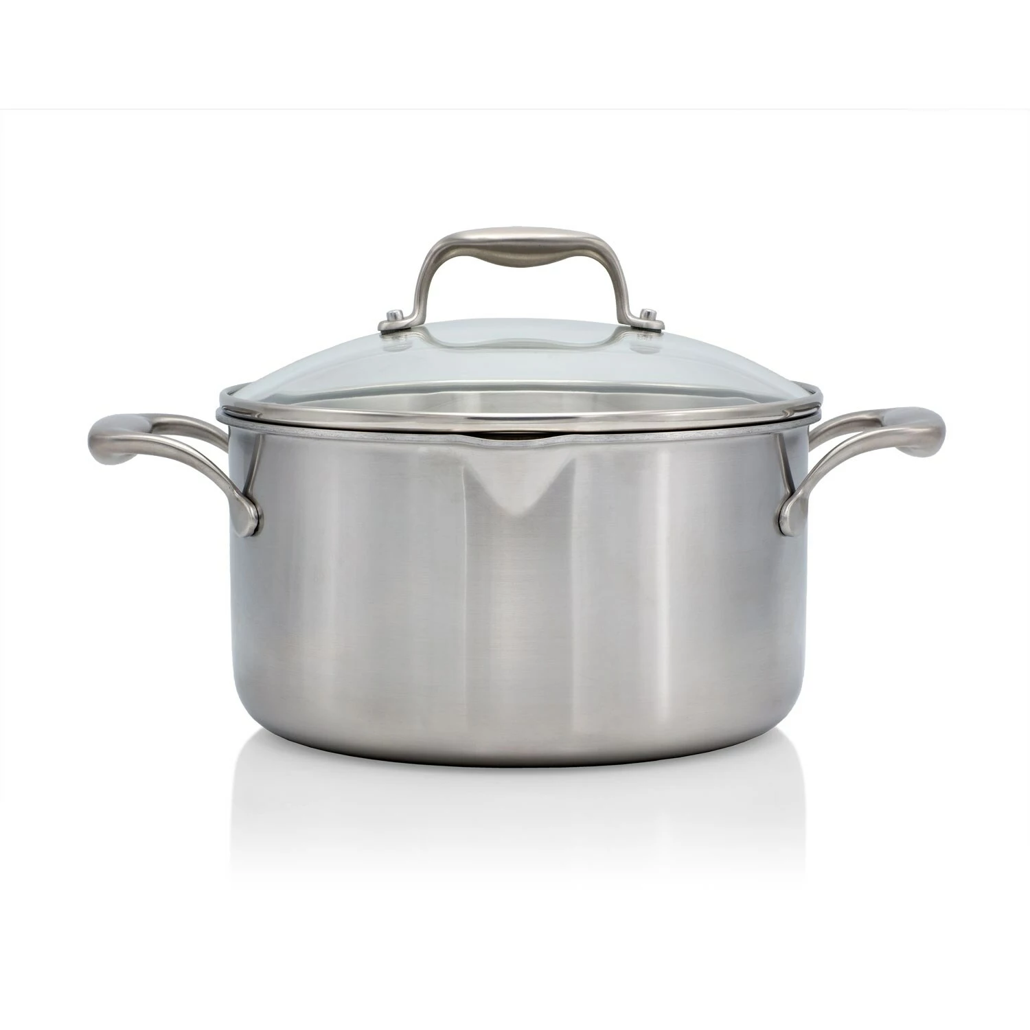 EGO Saucepan With Glass Lid 3,5 L, Stainless Steel