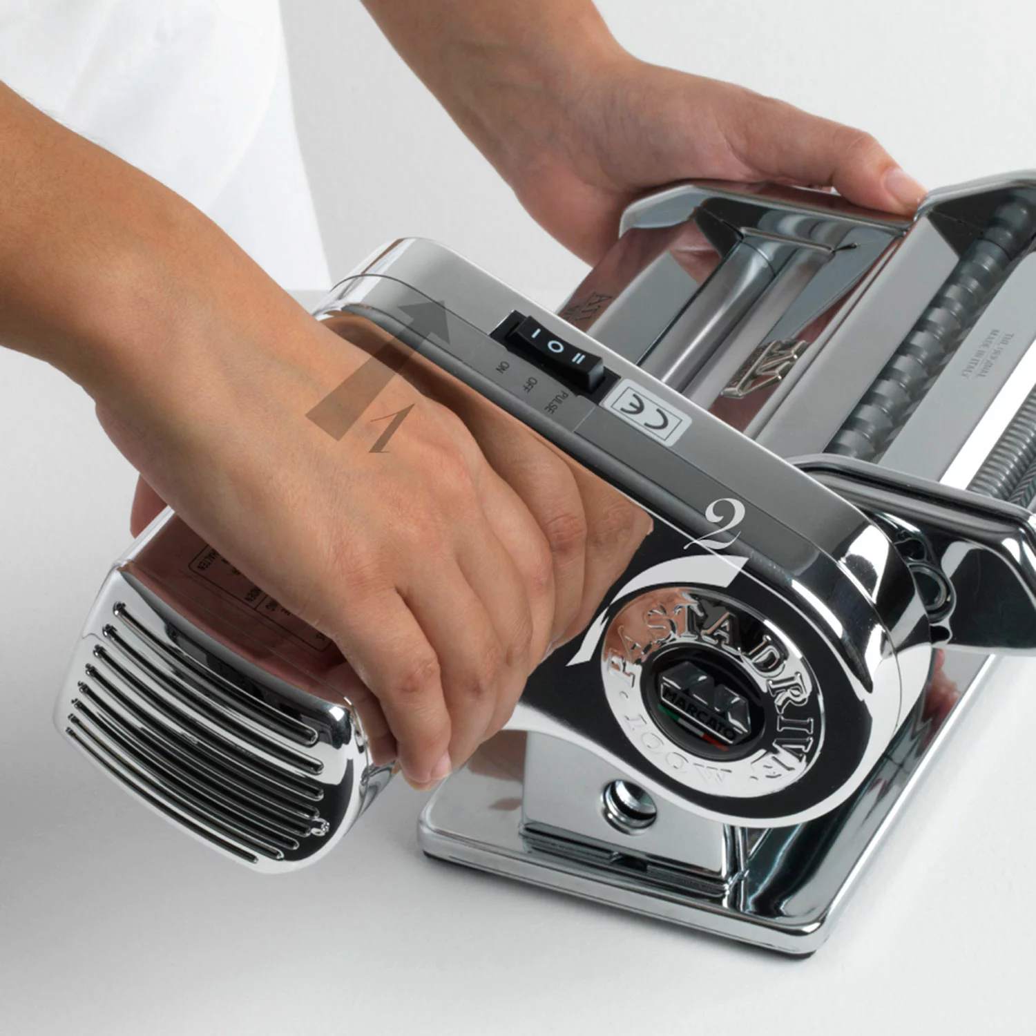 Marcato Atlas Pastakone Motor, Ruostumaton - Image 2