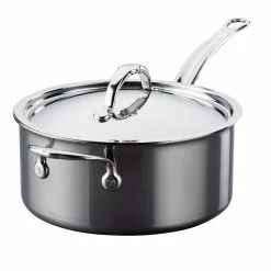 Meyer Hestan NanoBond Saucepan With Lid, 22 Cm/3,8 L