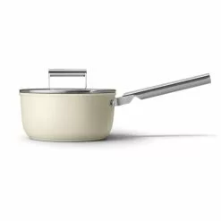 Smeg 50's Style Kattila Kannella 20 Cm, Kermanvalkoinen