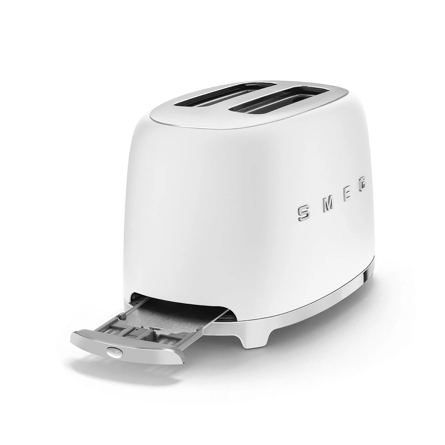 Smeg Toaster 2 Slices, Matt White - Image 4