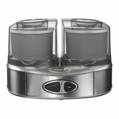 Cuisinart Duo Ice Cream Machine 2x1 L, Steel Grey