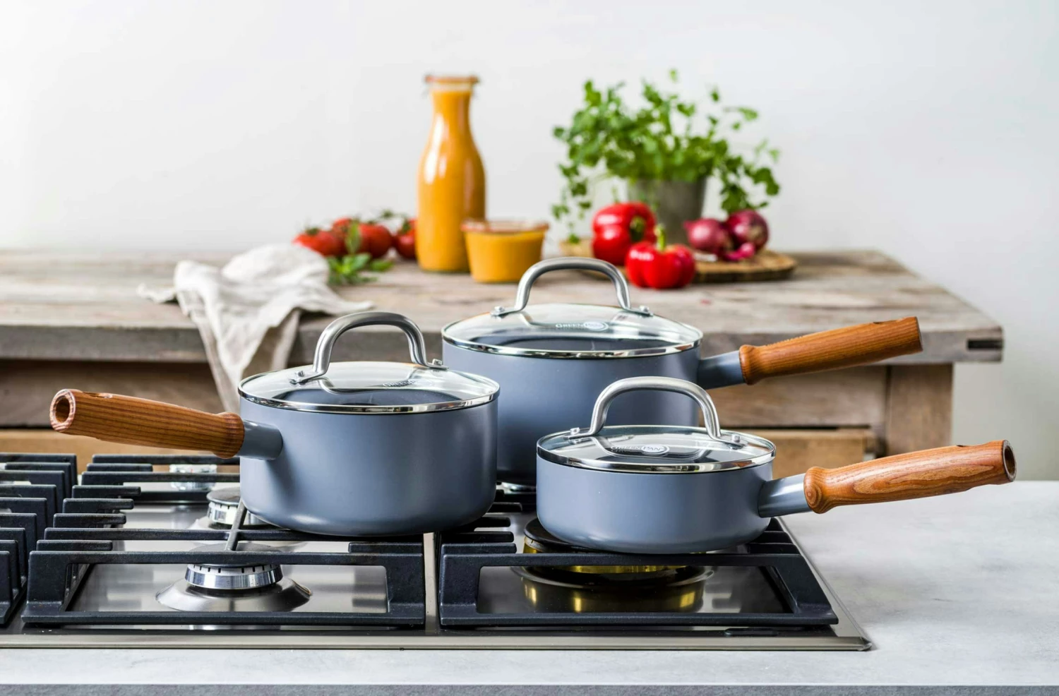 Greenpan Mayflower Kattila Kannella 3-pakkaus Dark Charcoal - Image 2