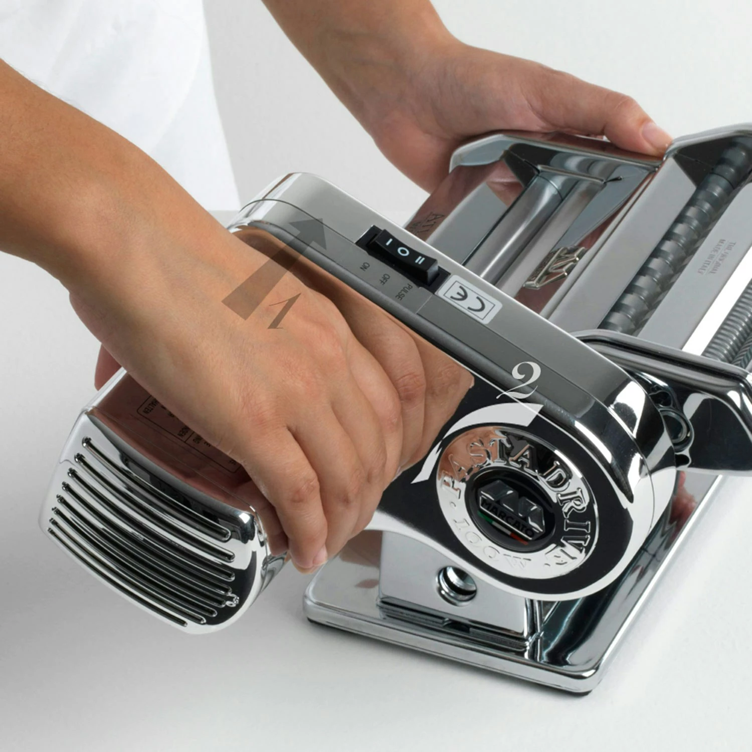 Marcato Atlas Pastakone Motor, Ruostumaton - Image 2