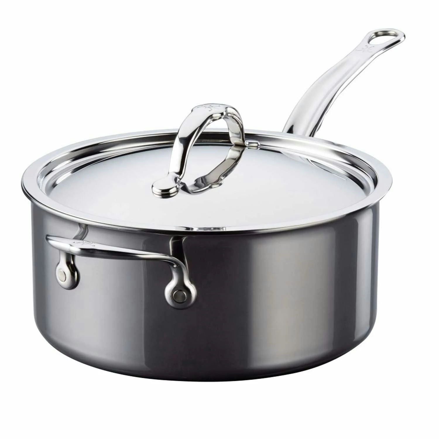 Meyer Hestan NanoBond Saucepan With Lid, 22 Cm/3,8 L