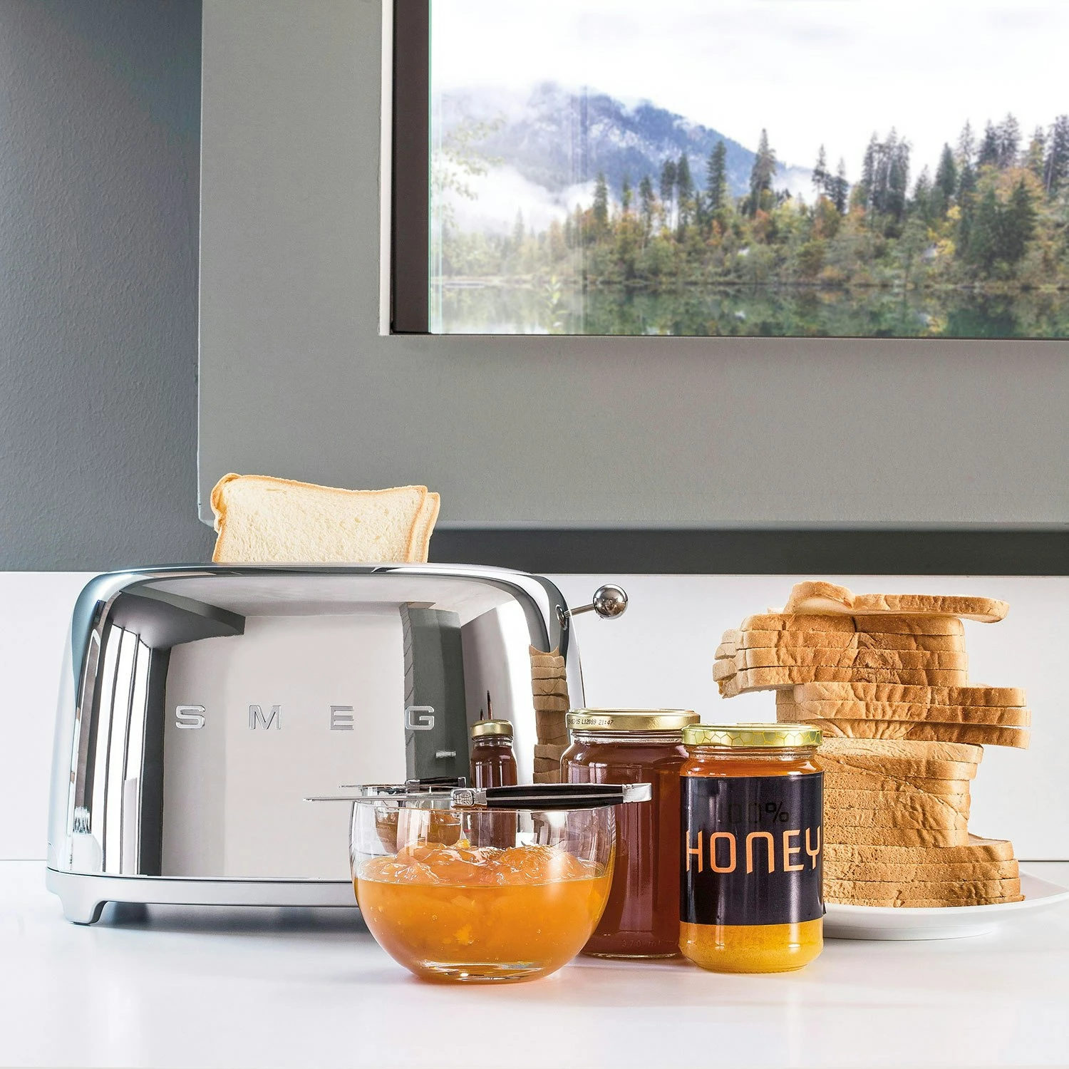 Smeg Leipäteline Leivänpaahtimelle 2:lle Viipaleelle - Image 3