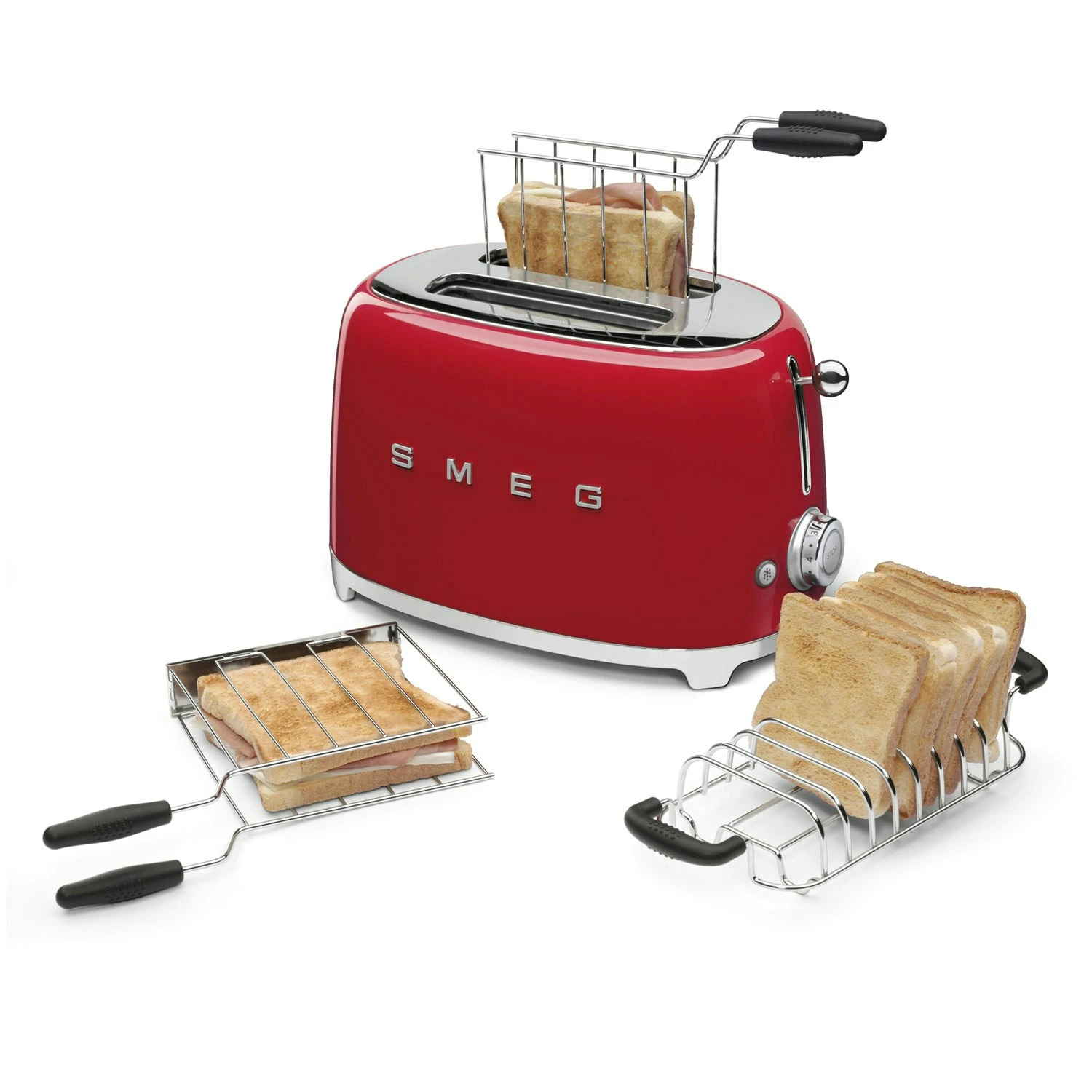 Smeg Sämpylänlämmitin 2:n Viipaleen Leivänpaahtimelle - Image 2